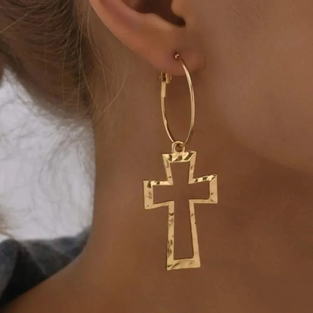 3for$20 Hollow Out Cross Drop Earrings